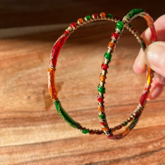 Bangle Bracelets, Set of 2 - Picture 1 of 3
